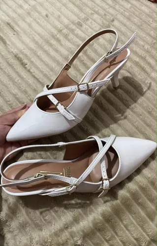 Slingback branca Nova!! Nunca usada ? Tam 35