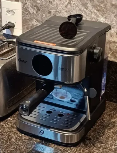Cafeteira Espresso Double Digital Oster Cor Aço inox