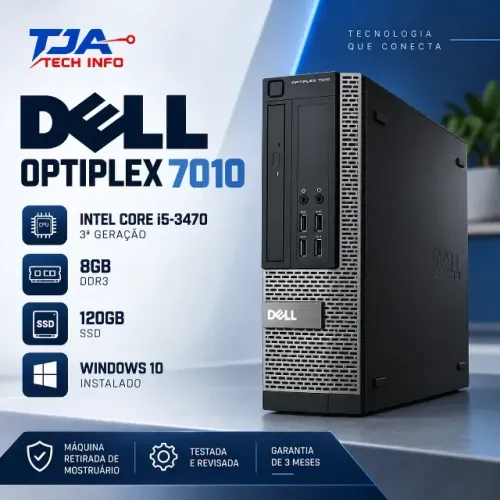 Computador Dell OptiPlex 7010 Core i5-3470 8GB DDR3 SSD 120GB Windows 10