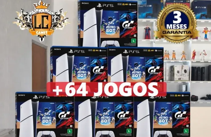 PLAYSTATION 5 SLIM DIGITAL + 74 JOGOS + O3 MESES GARANTIA ( LOJA FISICA )