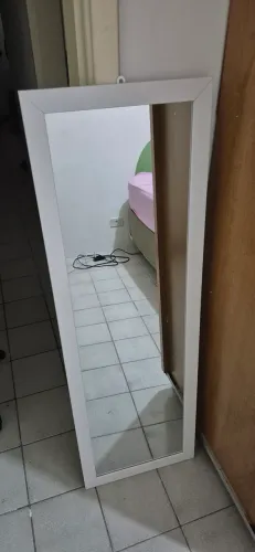 Espelho Branco P/ Sala, Lavabo, Escritório E Salão De Beleza