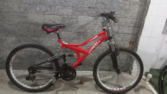 Bicicleta amortecedor duplo aro 26
