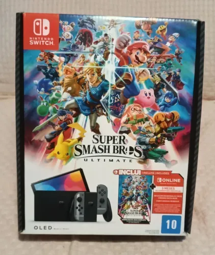 Nintendo switch Oled Super smash Bros Edition Novo V/troco por New 3ds xl