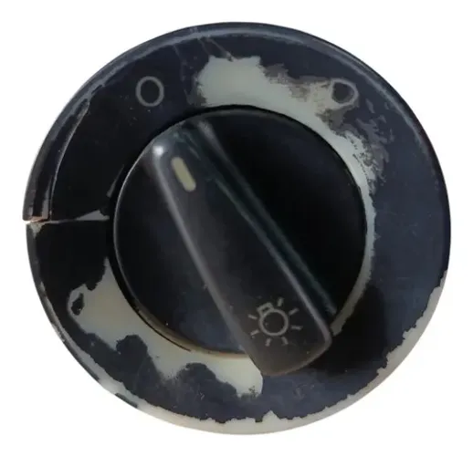 Botão Interruptor Chave Luz Milha Vw Golf 2000 2006 Detalhe Preto