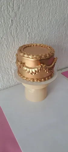 Bolo fake de biscuit