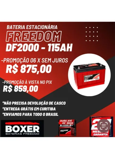 Baterias Freedom Estacionárias | Entrega Grátis Curitiba
