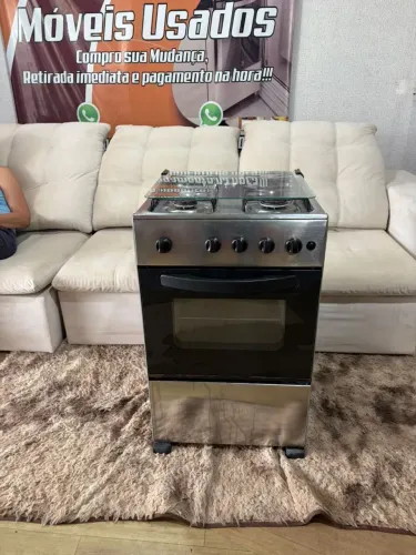 Fogão 4 bocas inox Acendimento elétrico funcionando perfeitamente ((ENTREGO GRATIS))