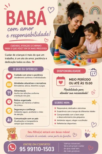 Serviços de babá 