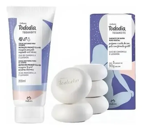 Kit Presente Natura Tododia Chá de Camomila e Lavanda