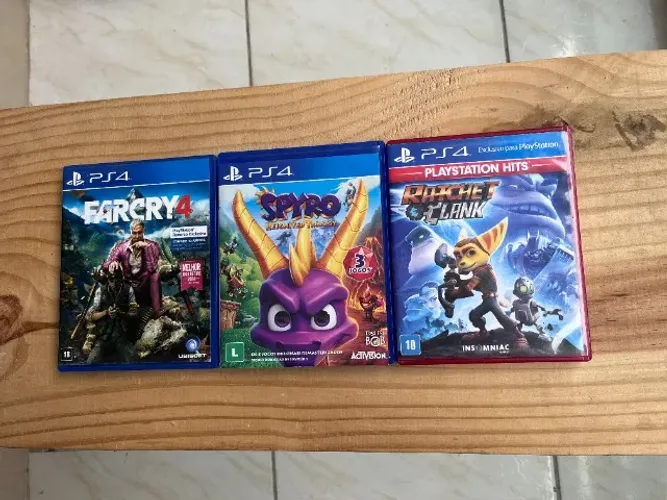 3 Jogos Playstation 4