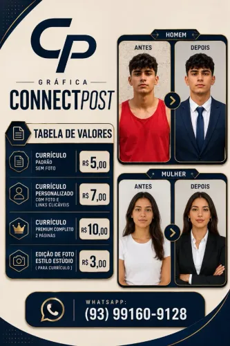 Grafica ConnectPost Currículo em PDF 