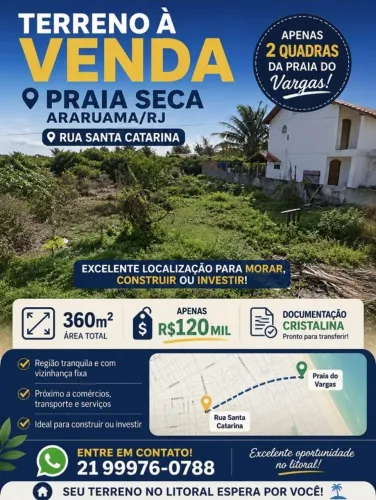 Terreno em Praia Seca 360m²