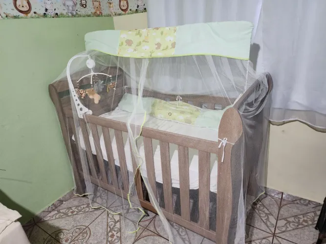 Berço americano vira cama