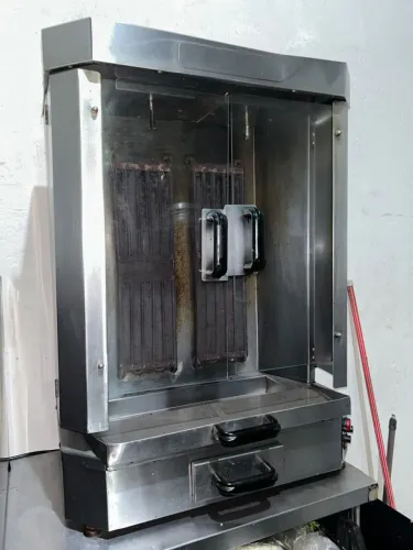 Máquina dupla de churrasco grego , kebab