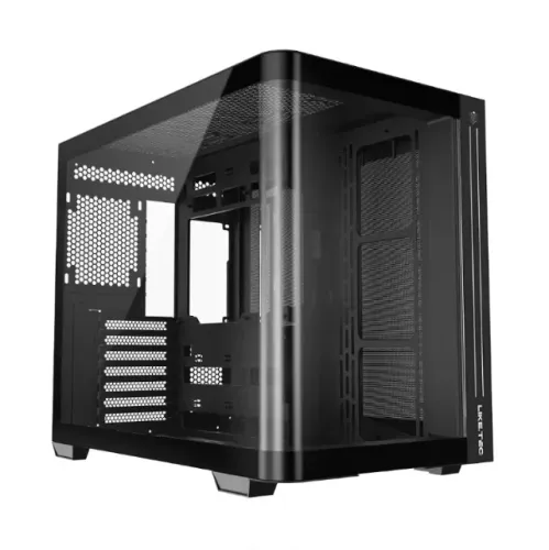 Gabinete Gamer Liketec Madness Pro, Mid Tower, ATX, Lateral e Frontal em Vidro Curvo, LED