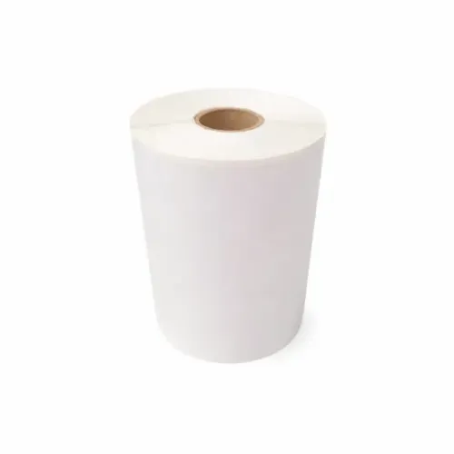 Etiqueta Térmica Adesiva 10x10cm 100x100mm Branca Rolo 260 Etiquetas GF Sem Ribbon pode re