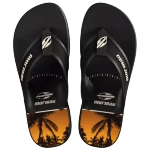 Chinelo de Dedo Masculino Wave III Mormaii Preto/Laranja 12565BX306