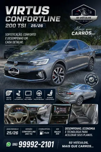 Volkswagen Virtus Comfort. 200 TSI 1.0 Flex 12V AUT 2026
