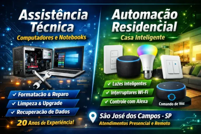 Assistência Técnica de Computadores e Notebooks - Automação Residencial Inteligente