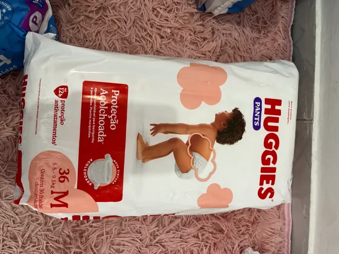 Fralda descartável P e M
