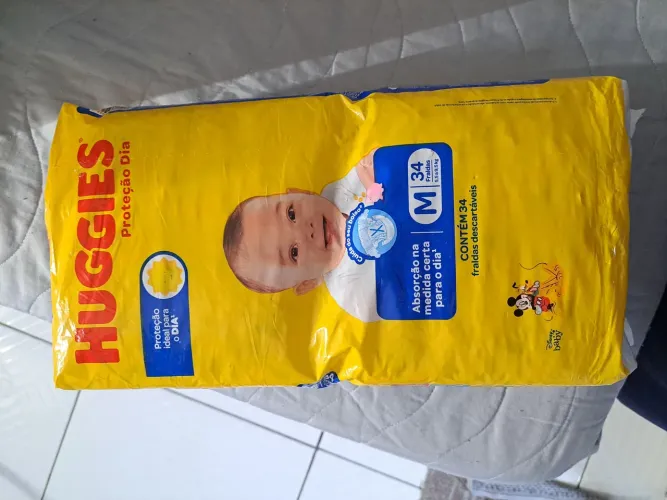 Fraldas Huggies M 34uni