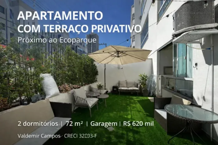 Vende-se Apartamento com terraço - perto do Ecoparque e do centro de Chapecó