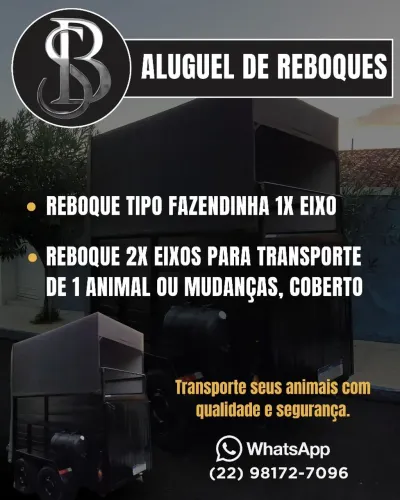 ALUGUEL DE REBOQUE DE CAVALO