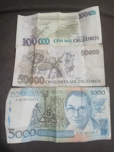 Cédulas antigas para colecionadores