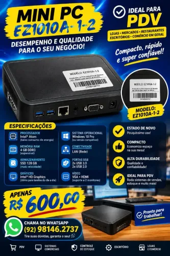 Mini Pc top em estado de novo