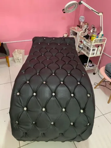 Maca Estética Luxo Capitone Preta em Excelente Estado 