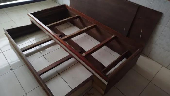 Cama Solteiro Madeira Maciça Bi cama