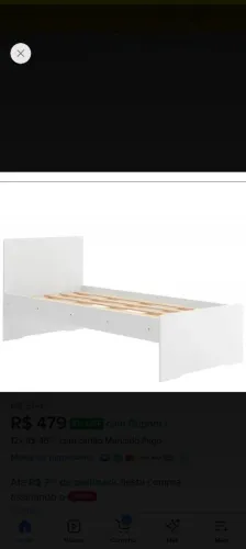 Cama Solteiro MDF