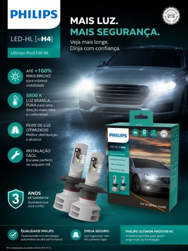 Lâmpada LED H4 original PHILIPS