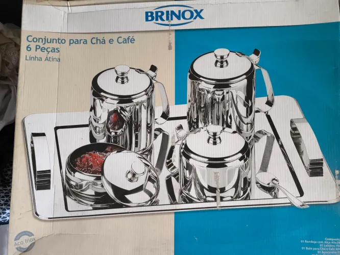 Conjunto para chá e café, 6 peças Brinox