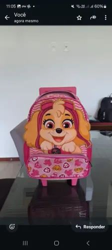 Vendo Mochila Sky - Patrulha Canina