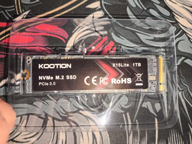 SSD 1TB NVMe M.2 Kootion PCIe 3.0 (Novo/Nunca Usado)