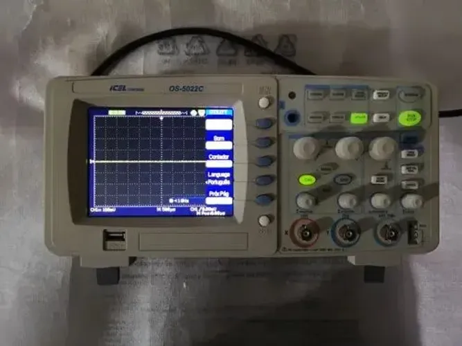 Osciloscópio icel 25Mhz, aceito cartão.