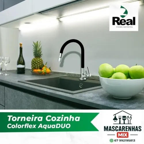 Torneira Cozinha Flexível Parede Gourmet Cod:033