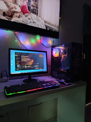 Pc gamer i5 4ª geração ssd 8gb rgb