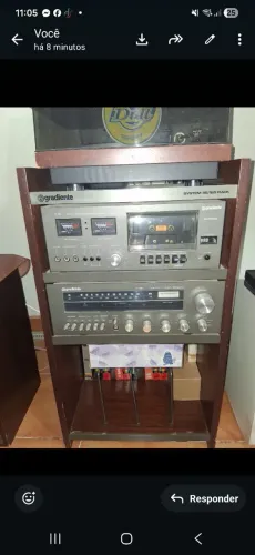 Som GRADIENTE 95/125 rack (muito conservado)