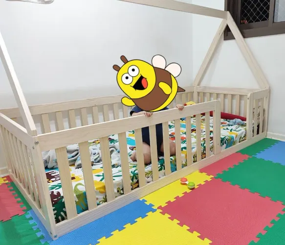 Cama montessoriana infantil