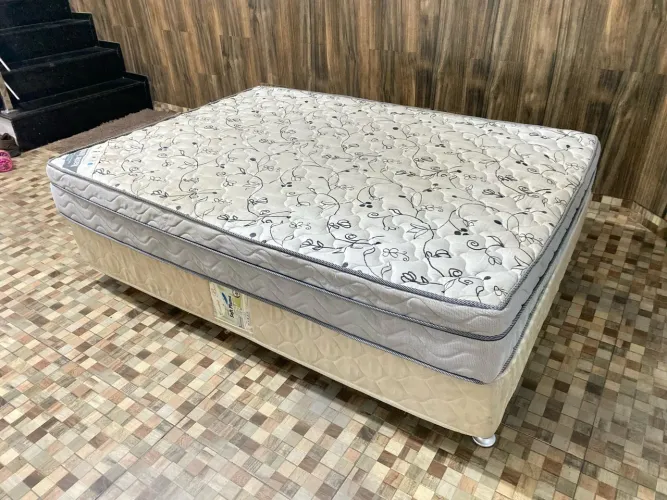 Cama Box Casal - Colchão + Base