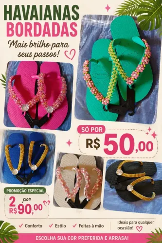 Sandálias havaianas todos os tamanhos