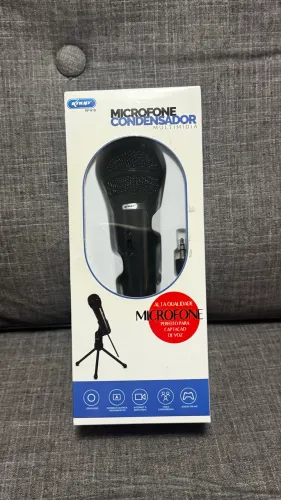 Microfone condensador multimídia caixa 