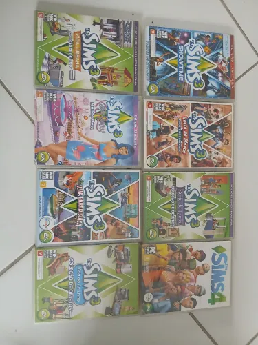 Jogo mídia física de The Sims - lote 8 jogos