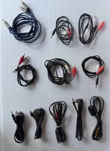 11 cabos cabo audio p2 stereo para rca