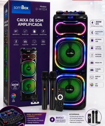 Caixa amplificada 300w