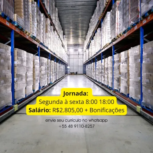 Vaga Ecommerce - BARREIROS SÃO JOSÉ-SC R$2.805,00 + Bonificação