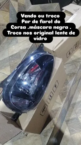 Farol corsa máscara negra