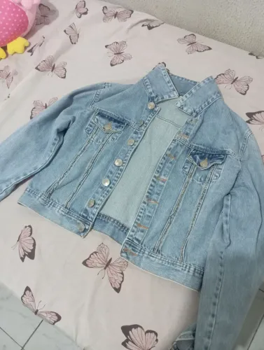 Jaqueta jeans azul claro qzito